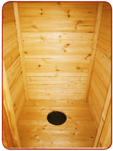 Дачный туалет вариант без седушки внутри серии ДК (Производитель №1)